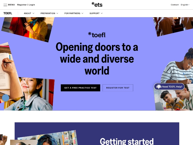 The TOEFL iBT Official Website